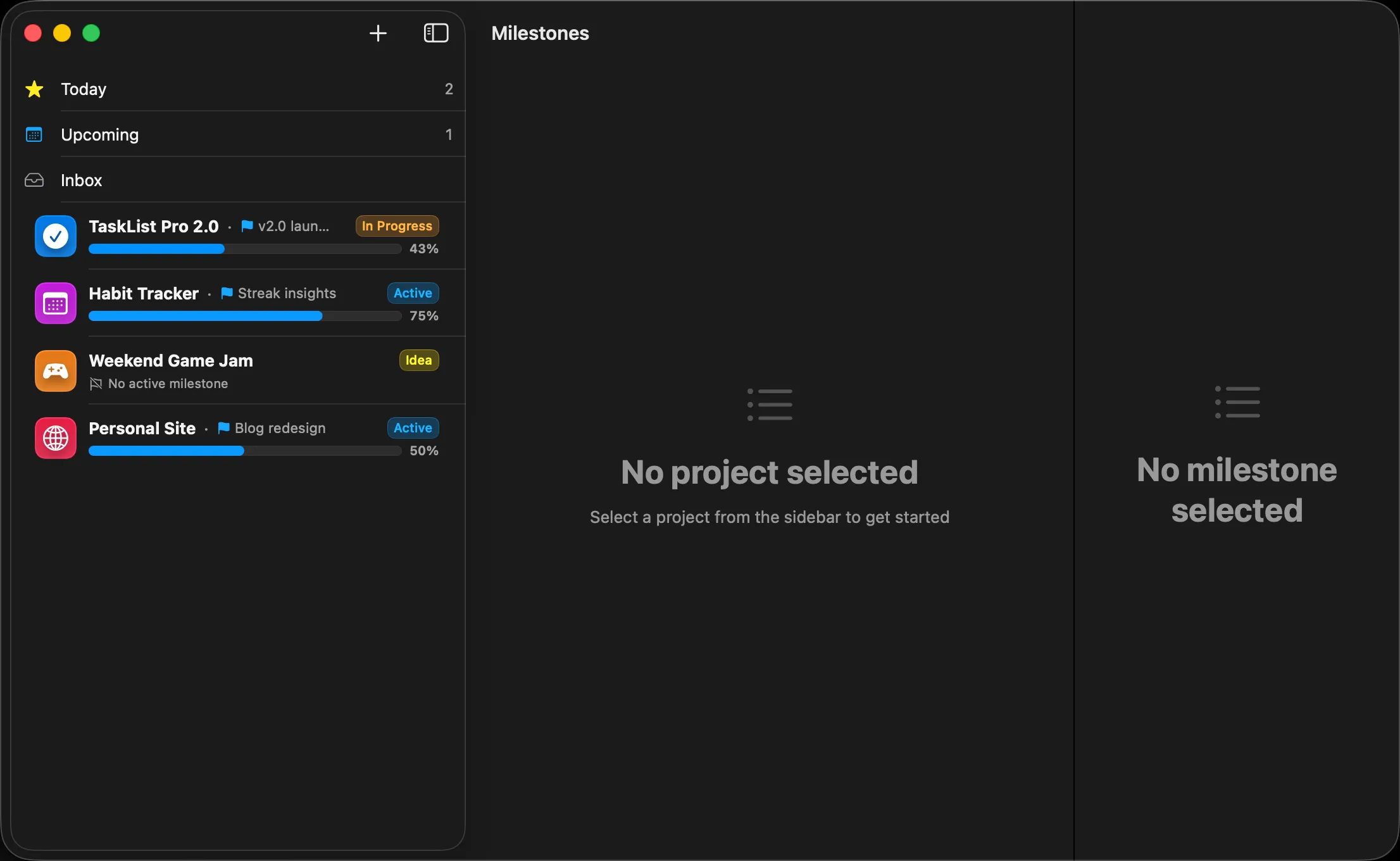 The project planner indie devs actually finish projects in.